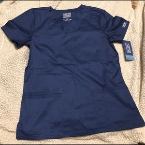 Women’s Small Navy Cherokee Workwear Scrub Top